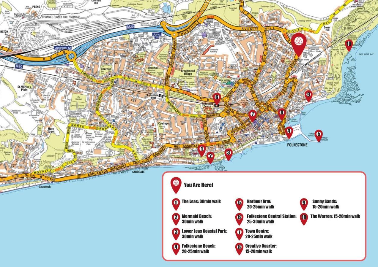 Hotel Bijou Annexe, Sea View, Private Entrance & Parking - Folkestone Zewnętrze zdjęcie